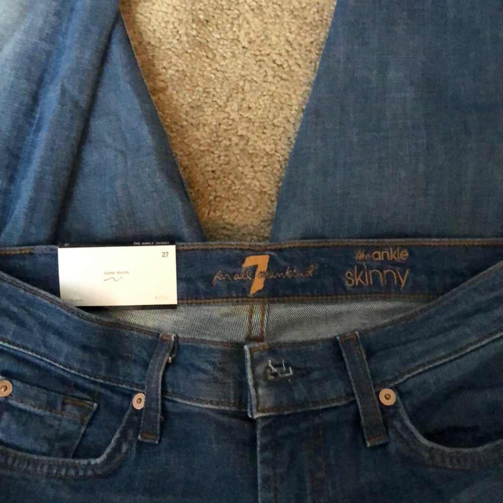 NTW 7 for all mankind super skinny jeans - Picture 2 of 7